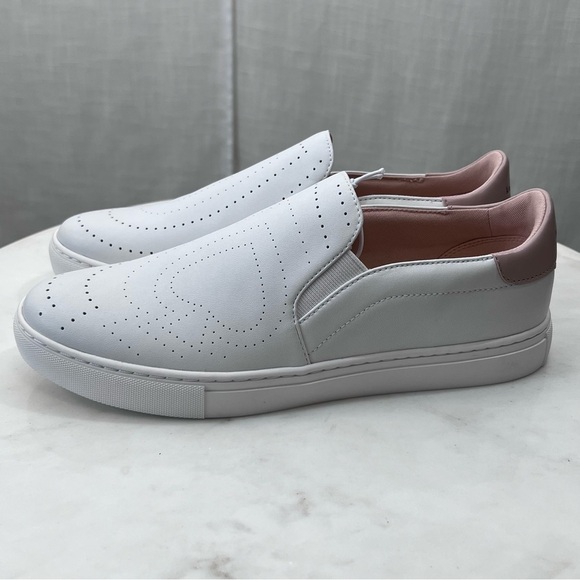 kate spade Shoes - Kate Spade NEW Azores Slip-On Perforated Leather Sneakers Shoes White Size 7.5
